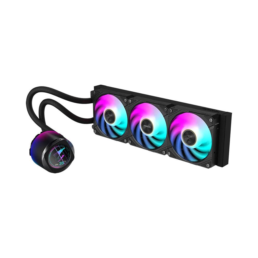 GIGABYTE 360MM AORUS WATERFORCE X II 360 LCD ARGB AM5-1851p Sıvı Soğutmalı İşlemci Fanı ikinci görünüm