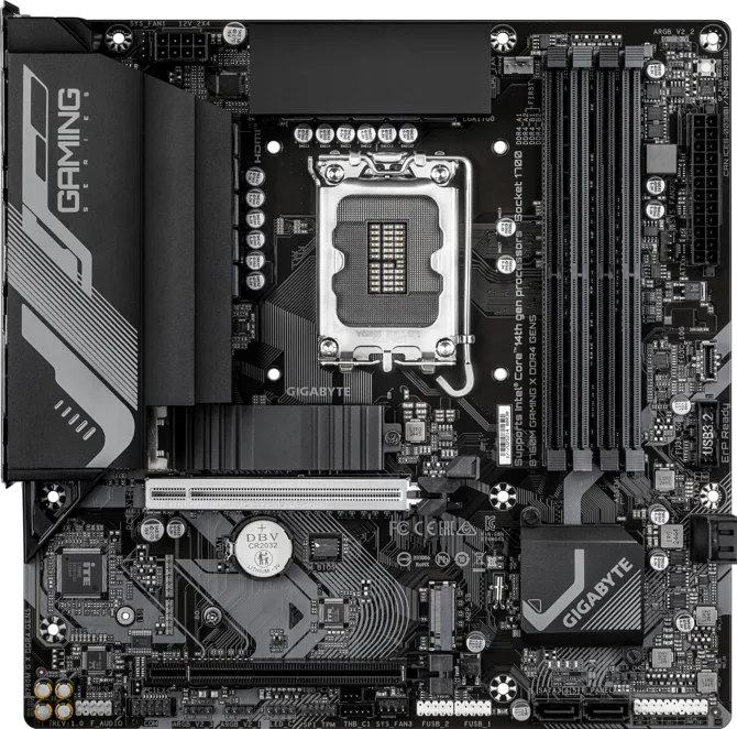 GIGABYTE B760M GAMING X GEN5 DDR4 HDMI-DP PCIE 4.0 1700p mATX