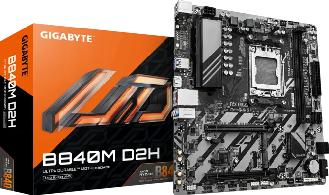 GIGABYTE B840M-D2H DDR5 HDMI-DP PCIE 5.0 AM5 mATX ikinci görünüm