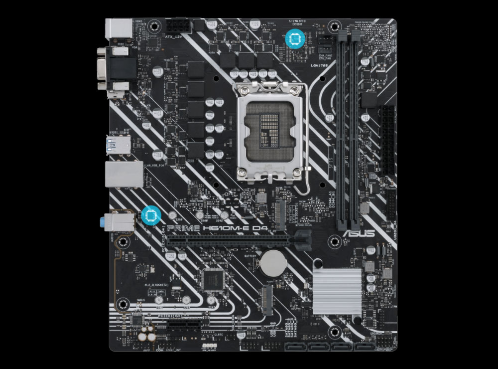 ASUS PRIME H610M-E D4 CSM DDR4 HDMI-DP PCIE 4.0 1700p mATX Kurumsal Anakart