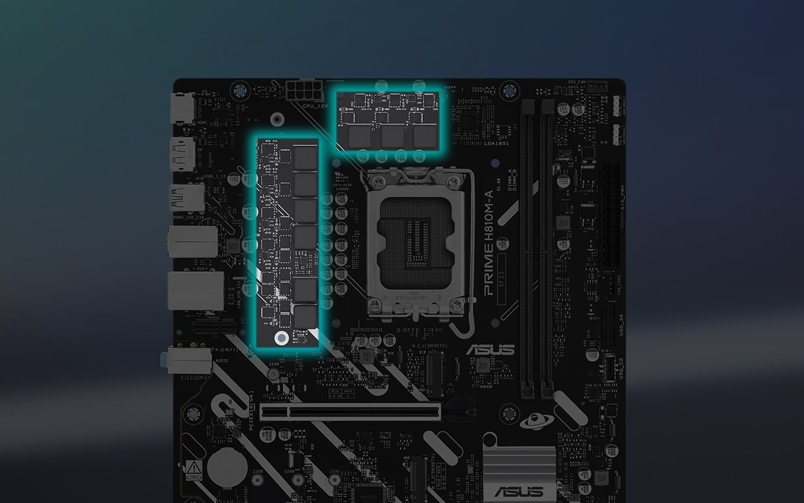 ASUS PRIME H810M-A-CSM DDR5 HDMI-DP PCIE 4.0 1851p mATX Kurumsal Anakart