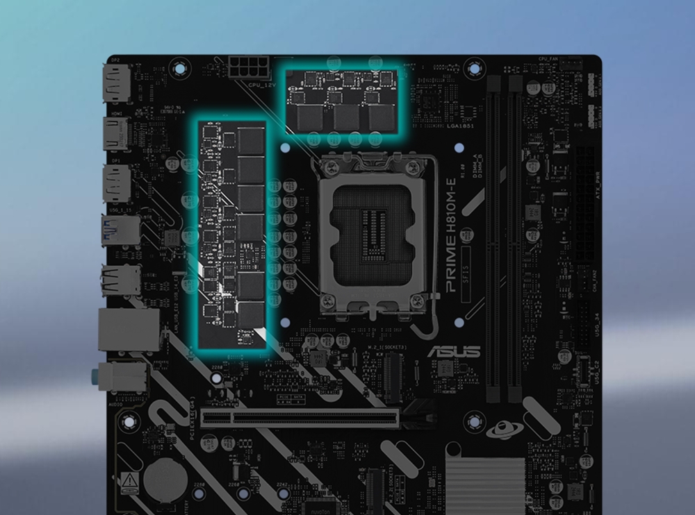 ASUS PRIME H810M-E-CSM DDR5 HDMI-DP PCIE 4.0 1851p mATX Kurumsal Anakart