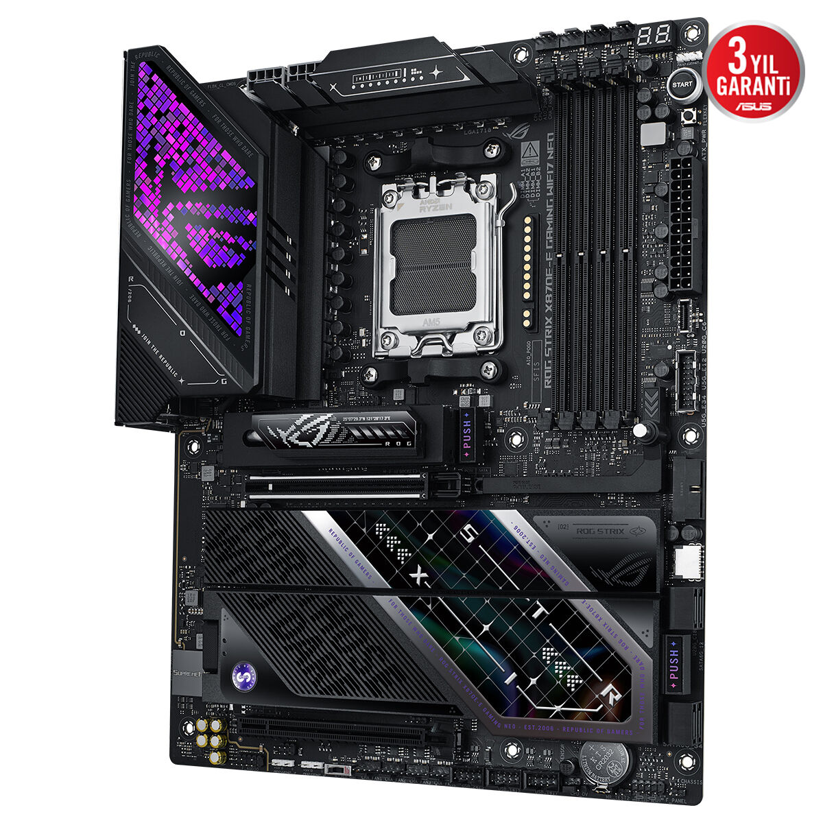 ASUS ROG STRIX X870E-E GAMING WIFI7 NEO DDR5 HDMI PCIE 5.0 AM5 ATX Anakart