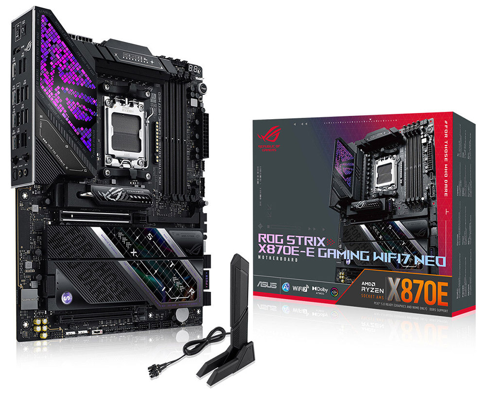 ASUS ROG STRIX X870E-E GAMING WIFI7 NEO DDR5 HDMI PCIE 5.0 AM5 ATX Anakart