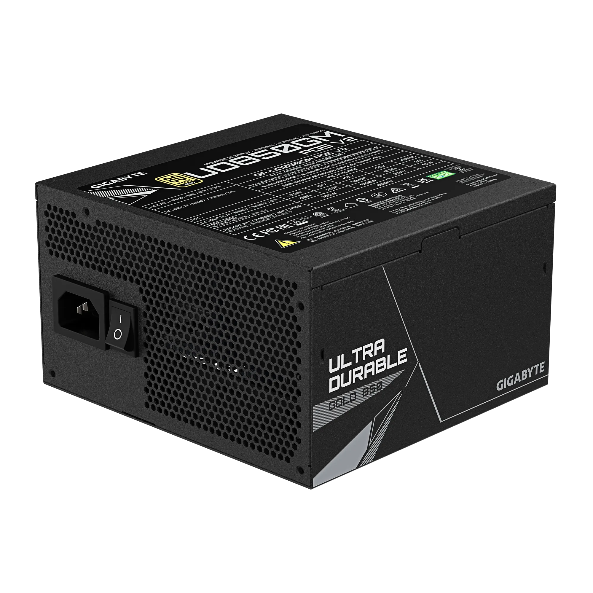 GIGABYTE 850W 80+ Gold UD850GM Tam Modüler Power Supply