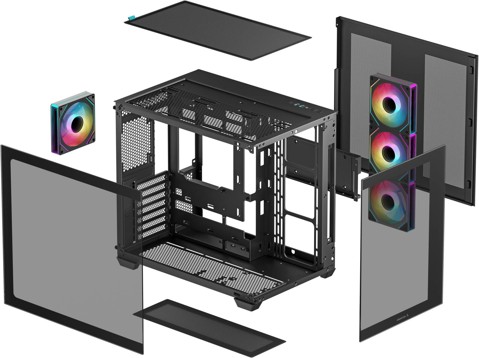DEEPCOOL CG530-4F Gaming Mid-Tower PC Kasası ikinci görünüm