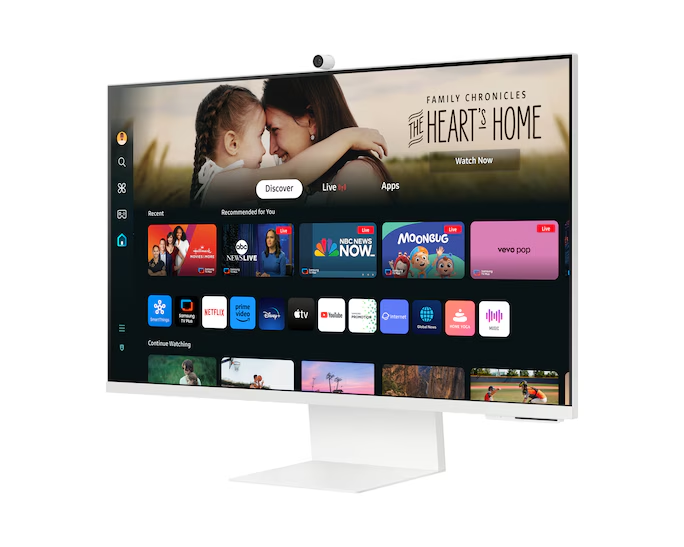 SAMSUNG 31.5" VA M8 M80D LS32DM801UUXUF 4ms 60Hz HDMI-TypeC Kablosuz Multimedya Monitör 3840x2160