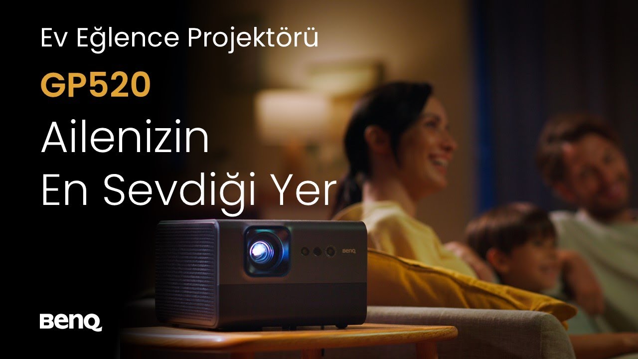 BENQ 2600ansilümen GP520 4K UHD 4LED Google TV WIFI Ev Eğlence Projeksiyon Cihazı
