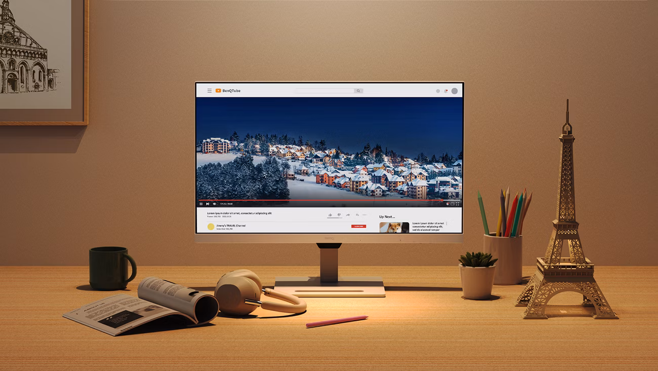 BENQ 31.5" IPS GW3290QT 5MS 75HZ HDMI-DP TYPEC Ergonomik Kurumsal Monitör 2560X1440 Beyaz