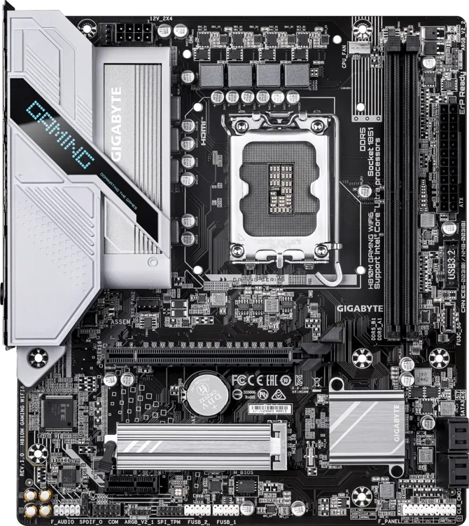 GIGABYTE H810M GAMING WIIFI6 HDMI-DP PCIE 4.0 1851p mATX