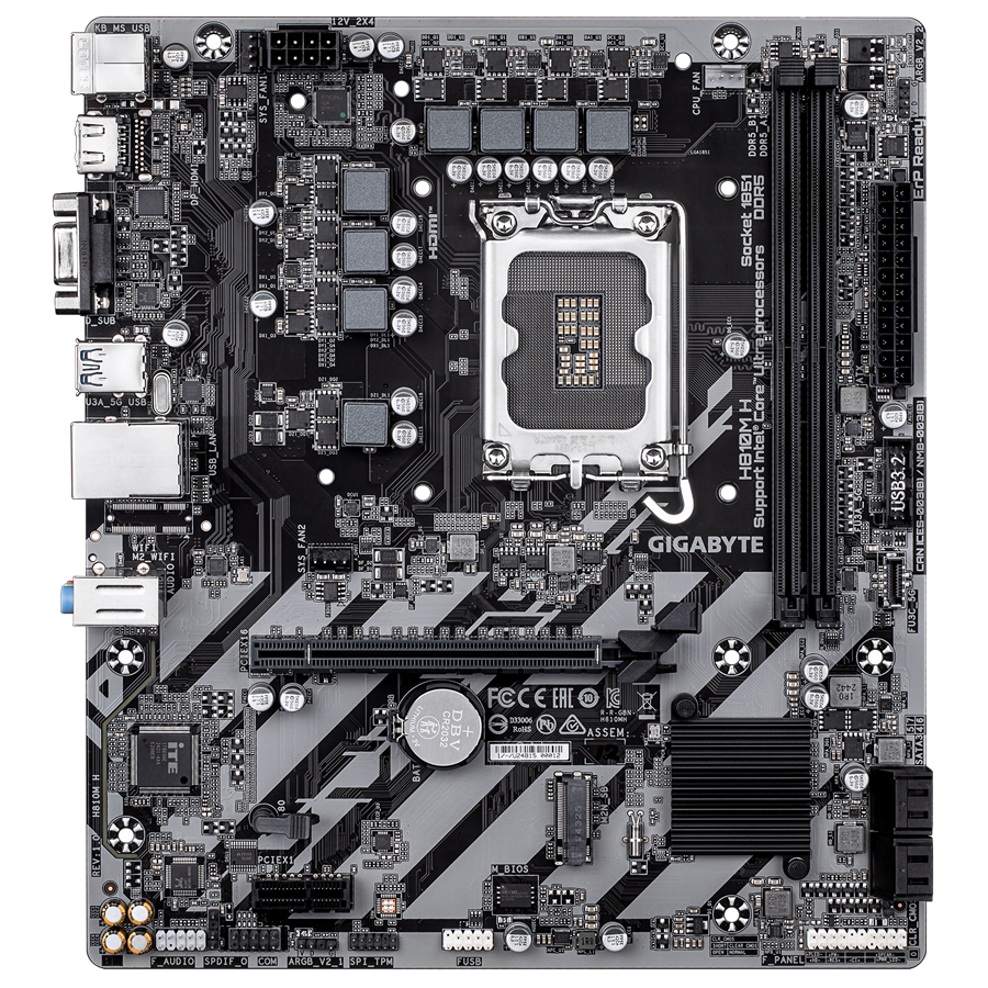GIGABYTE H810M-H DDR5 HDMI PCIE 4.0 1851p mATX