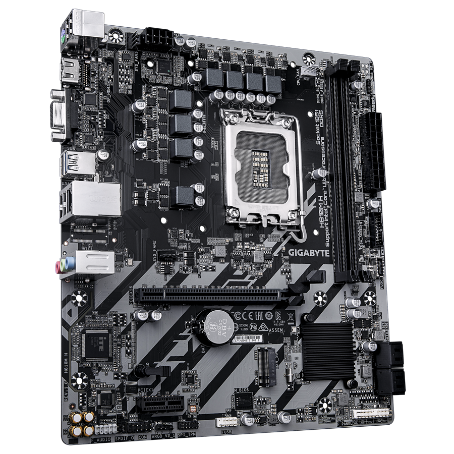 GIGABYTE H810M-H DDR5 HDMI PCIE 4.0 1851p mATX ikinci görünüm