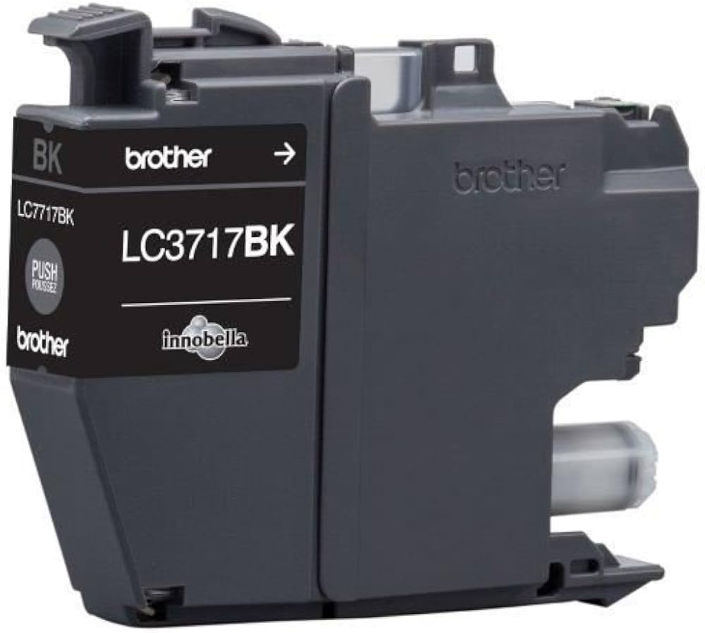 BROTHER LC3717BK Orijinal Siyah Mürekkep Kartuşu (~550 Sayfa Baskı Kapasiteli) ikinci görünüm