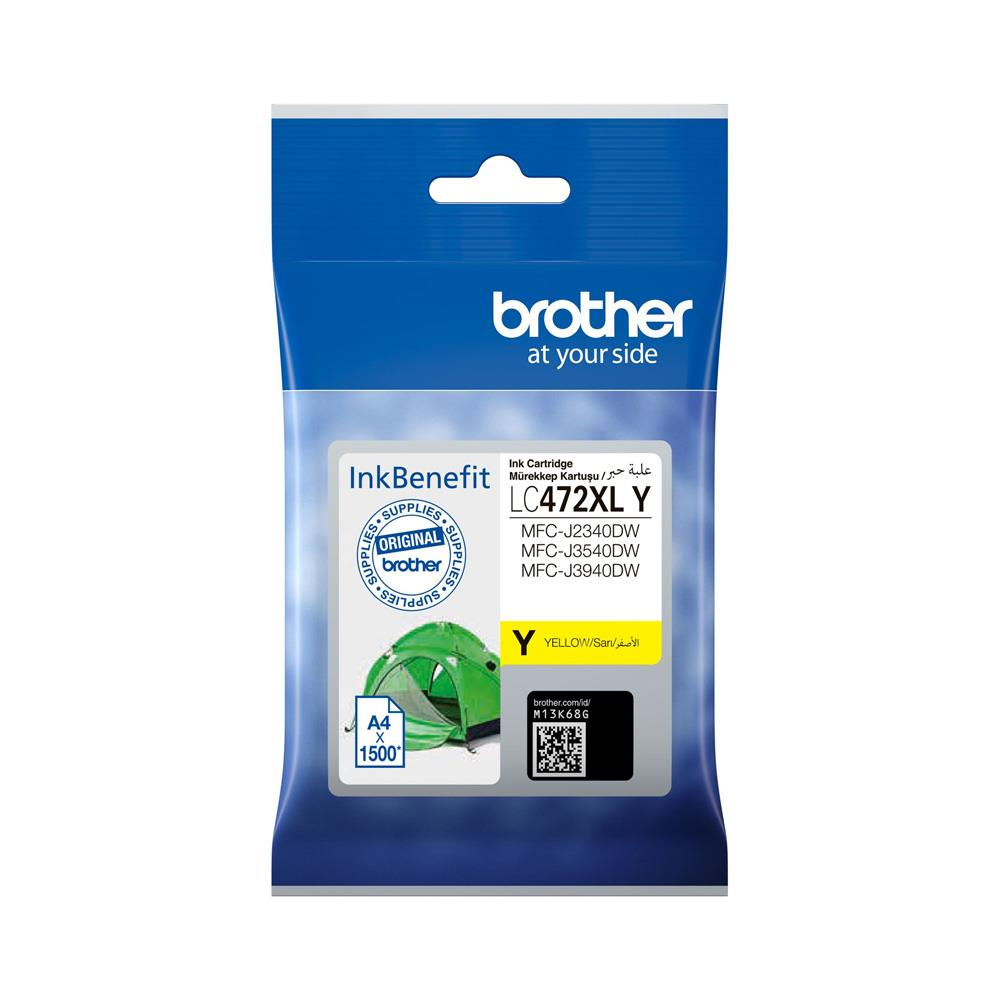Brother LC472XLY Yüksek Kapasiteli Sarı (Yellow) Mürekkep Kartuşu