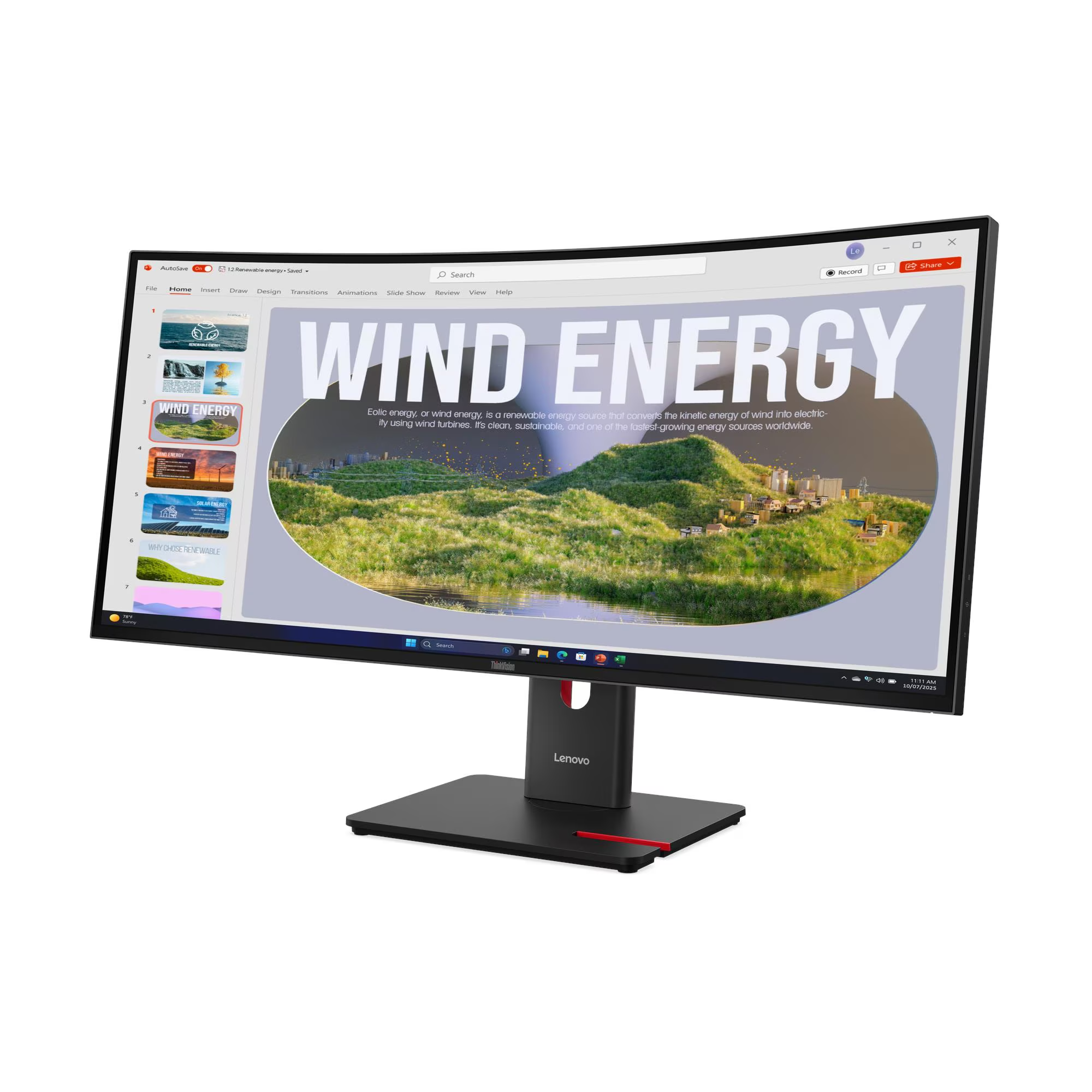 LENOVO 34" VA ThinkVision T34WD-40 64AEGAT1TK 4MS 120HZ HDMI-DP TYPEC Kavisli Monitör 3440x1440