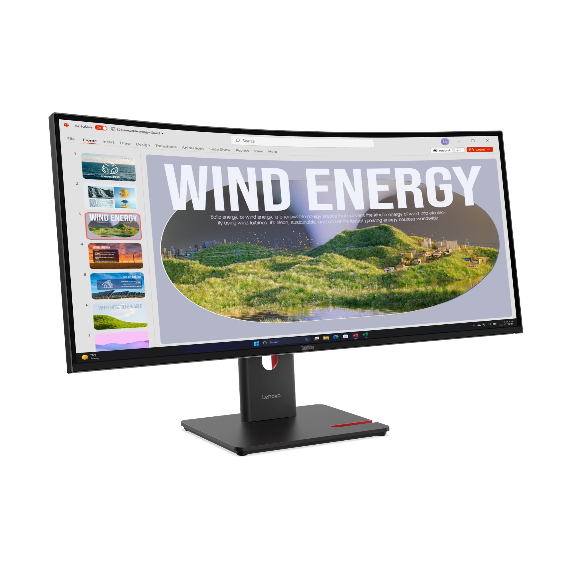 LENOVO 34" VA ThinkVision T34WD-40 64AEGAT1TK 4MS 120HZ HDMI-DP TYPEC Kavisli Monitör 3440x1440