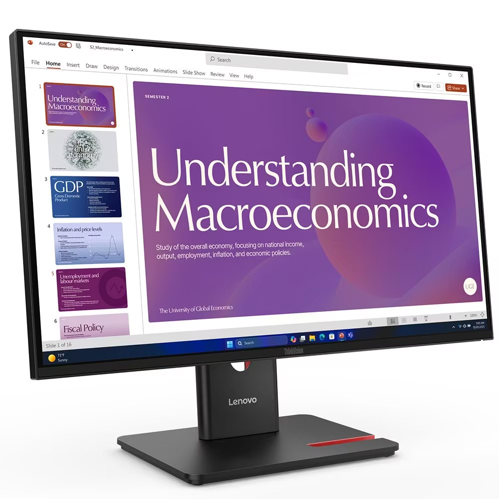 LENOVO 23.8" IPS ThinkVision T24D40 4MS Monitör HDMI DP Pivot Monitör (1920 x 1080) / 64B9GAT1TK