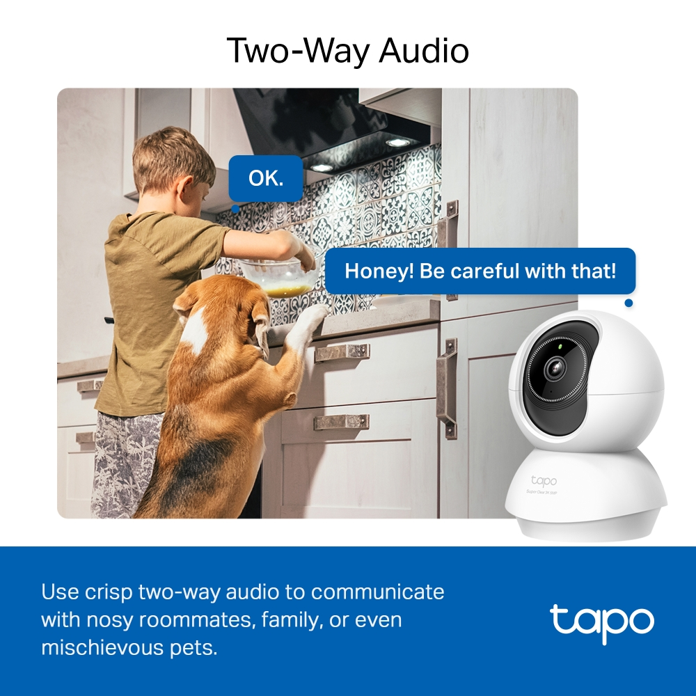 TP-LINK 3MP Tapo C230 WiFi Pan/Tilt Akıllı Güvenlik Kamerası