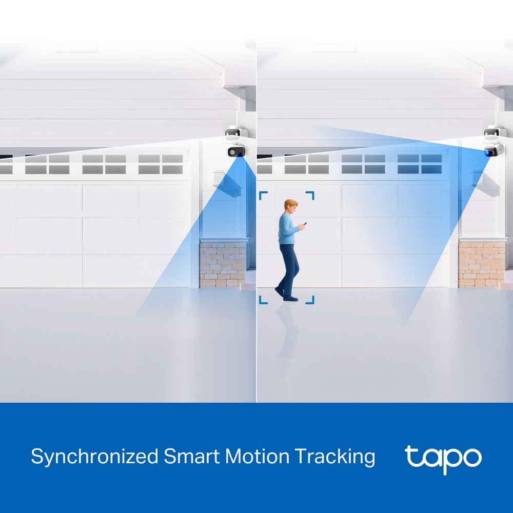 TP-LINK 3MP Tapo C246D Wifi Kablosuz Çift Lensli Pan/Tilt IP Güvenlik Kamerası