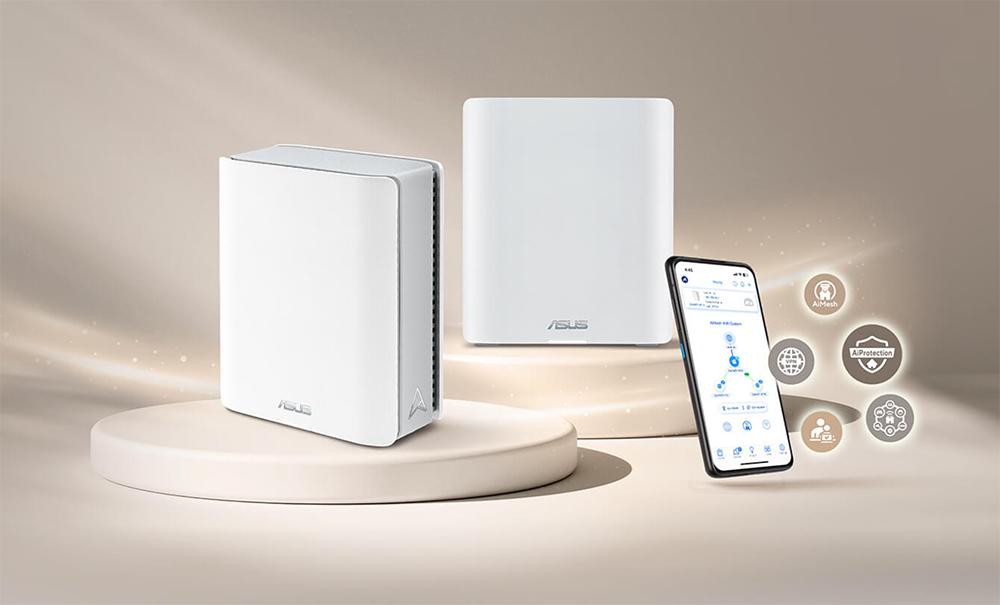 ASUS ZENWIFI7 BT8 Mesh Router Beyaz 2-li Paket