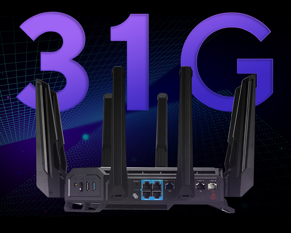 ASUS Rog Capture GT-BE19000 WIFI7 Gaming Router
