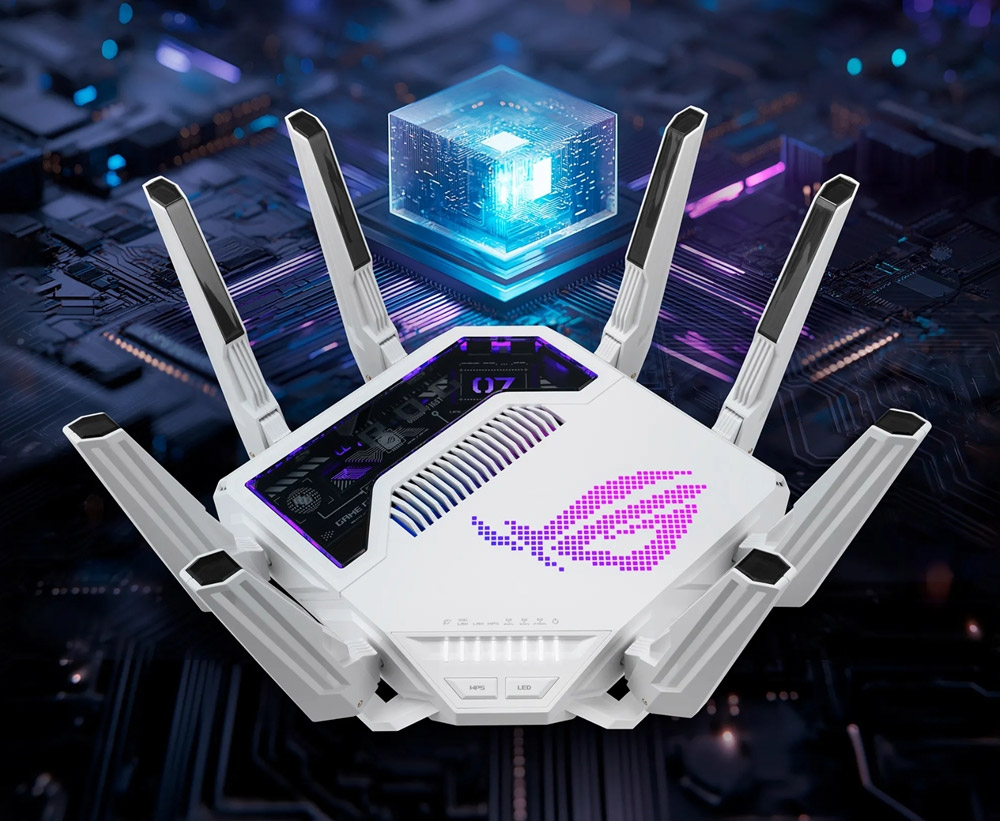 ASUS ROG RAPTURE WIFI7 GT-BE19000 AI Gaming Router