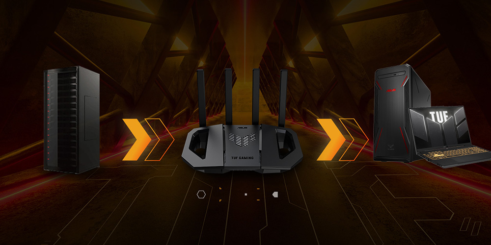ASUS TUF GAMING WIFI7 BE3600 Gaming Router / 90IG0900-MO9C00