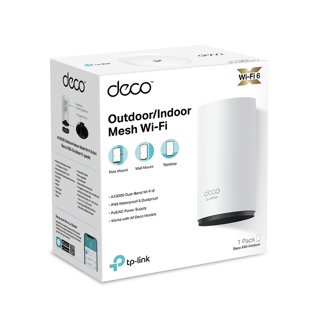 TP-LINK Deco X50-Outdoor-1 Wıfı6 AX3000 Harici-Dahili Mesh Router ikinci görünüm