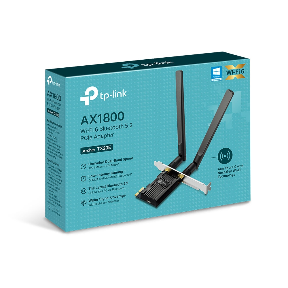 TP-LINK Archer TX20E WIFI6 AX1800 PCIe Kablosuz Adaptör ikinci görünüm