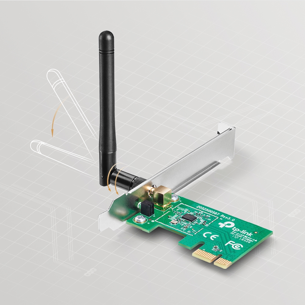 TP-LINK TL-WN781ND N150 PCIe Kablosuz Adapter ikinci görünüm