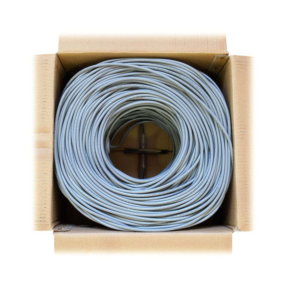 FRISBY 305metre 23AWG CAT6 Utp Gri Saf Bakır Kablo FNW-CAT628 ikinci görünüm