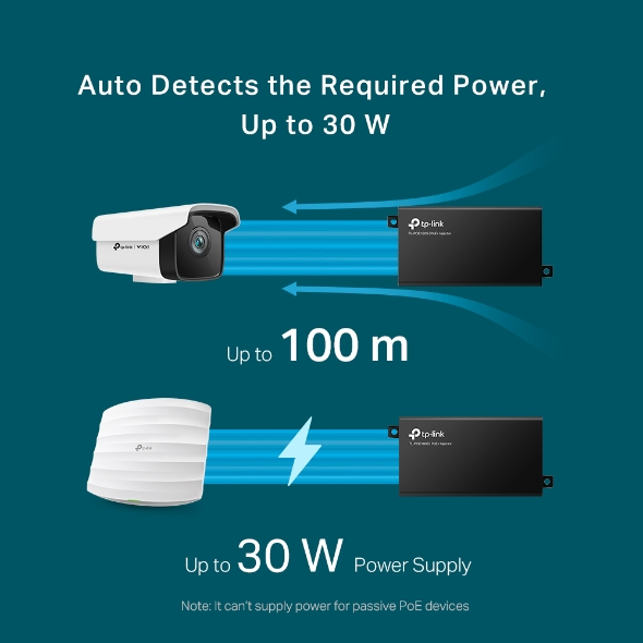 TP-LINK TL-POE160S GIGABIT 48VOLT 30WATT POE Adaptör ikinci görünüm