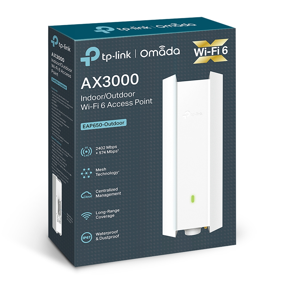 TP-LINK Omada EAP650-Outdoor WIFI6 AX3000 Access Point ikinci görünüm