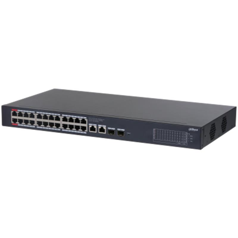 DAHUA CS4228-24GT-375 24 PORT GIGABIT + 2X1GB SFP UPLINK CLOUD YÖNETİLEBİLİR 400W POE RACKMOUNT SWITCH ikinci görünüm