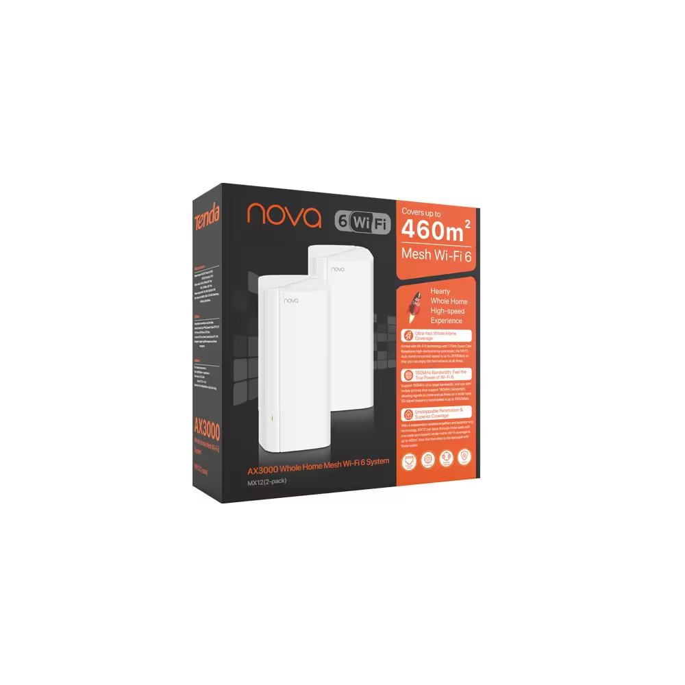 TENDA Nova MX12 Wıfı6 AX3000 Mesh Router 2-li set ikinci görünüm