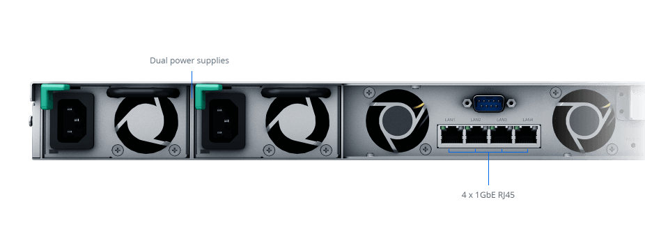 SYNOLOGY 4diskli Ryzen V1500B-2GB RAM-4-Gigabit Rack Nas Server RS822RP PLUS