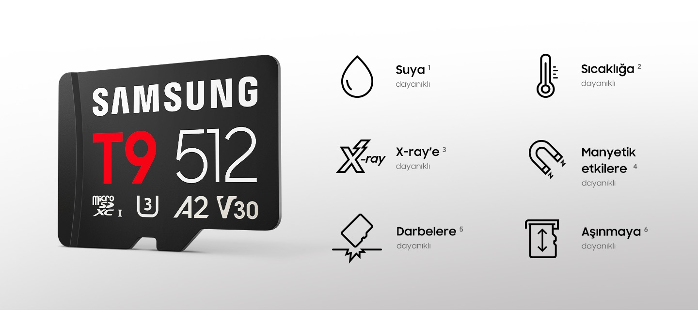 SAMSUNG 128GB PRO Ultimate T9 MB-MH128T/WW MicroSDXC Hafıza Kartı (Adaptörlü)