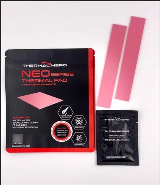 Thermal Hero NEO 120x20x1.5mm TH-412215P2-INT Yüksek Performanslı Termal Şerit Ped (2'li Paket Set)