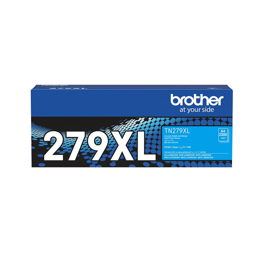 BROTHER TN-279XLC Mavi (Cyan) Yüksek Kapasiteli Toner Kartuşu (2.300 Sayfa)