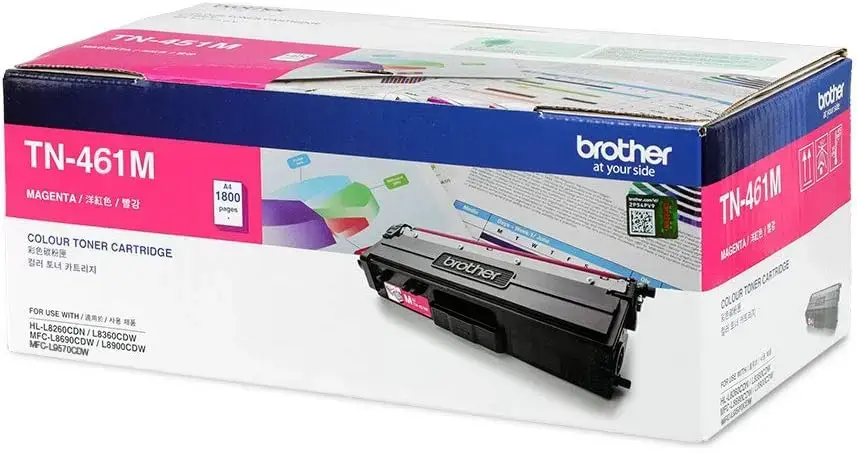 BROTHER TN461M Kırmızı (Magenta) Orijinal Lazer Toner (Yaklaşık 1.800 Sayfa)