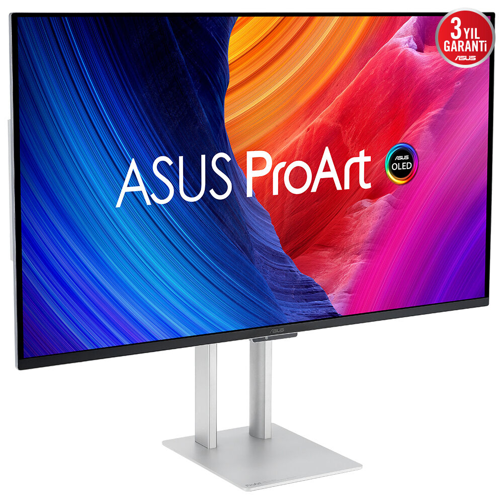 ASUS 31.5" OLED PROART PA32UCDM 0.1MS 240HZ HDMI-DP Thunderbolt Grafik tasarım Monitörü 3840x2160 / 90LM03HE-B01K70