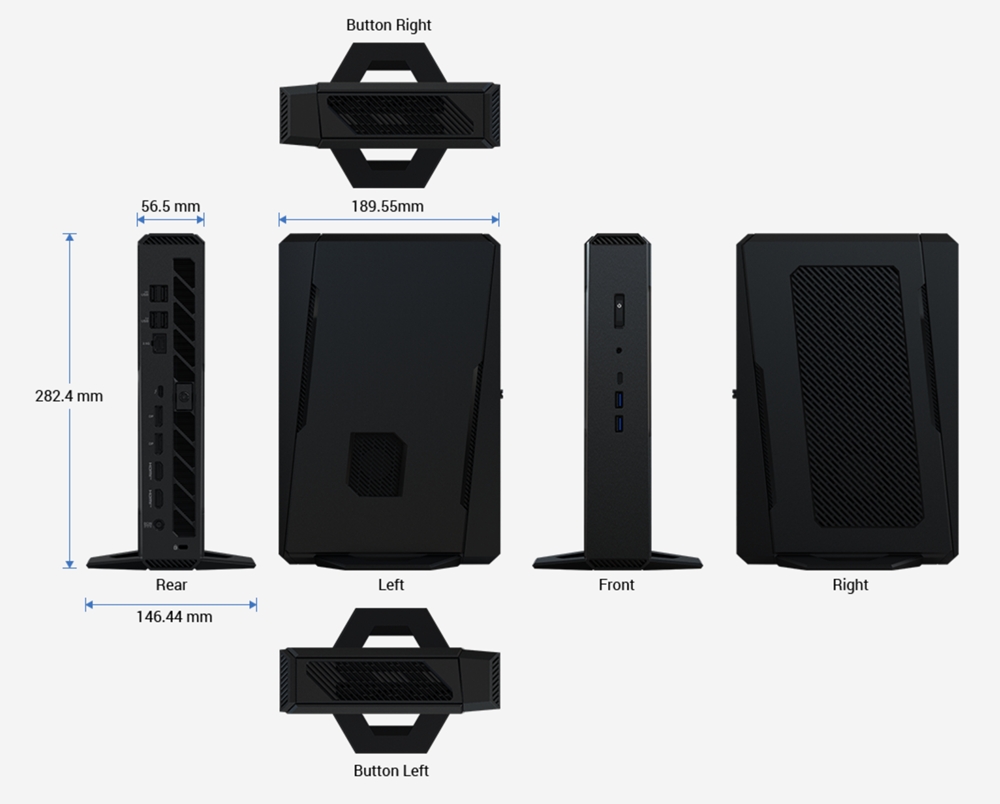 ASUS ULTRA 7 255HX-RAM DİSK YOK-8GB RTX5060-FDOS GAMING MINI PC / NUC15 PERFORMANCE RNUC15JNK7X50002 / 90AR00V1-M000A0