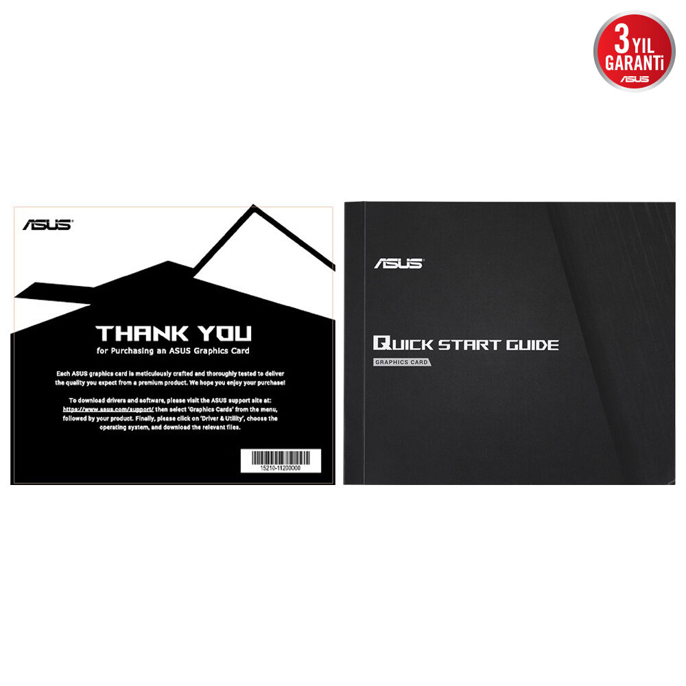 ASUS 8GB PRIME RX9060XT-O8G GDDR6 128bit HDMI-DP PCIE 5.0 ikinci görünüm