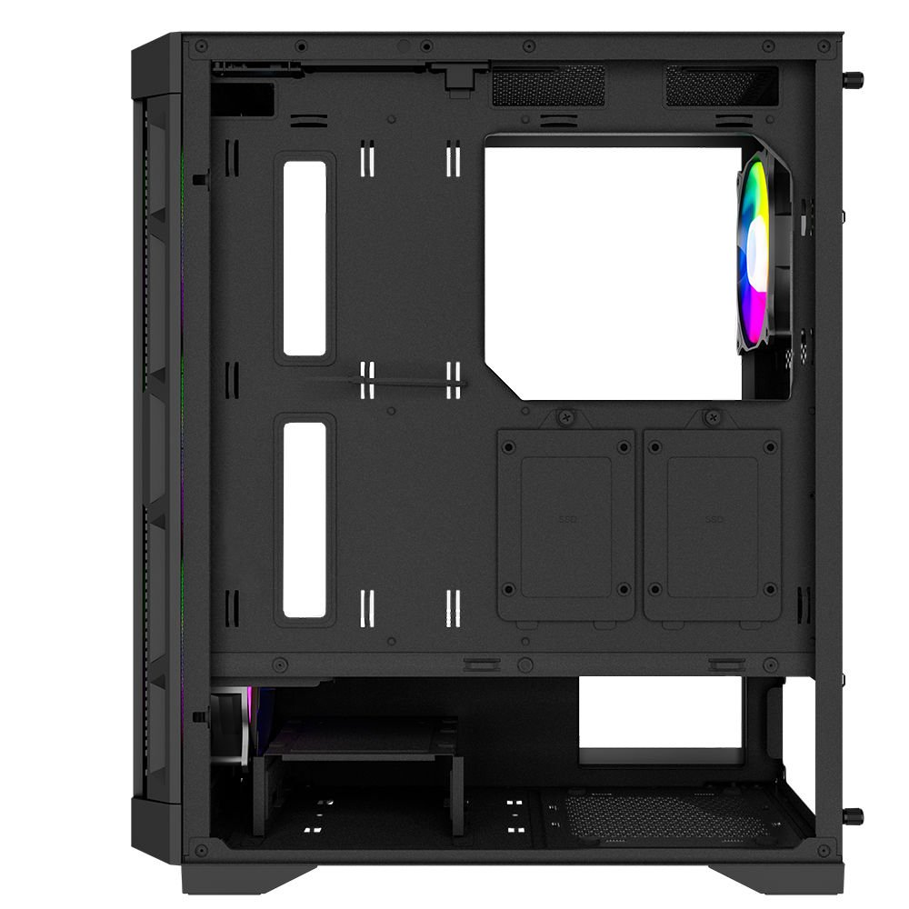 POWERBOOST 600W PB-PS7840B Gaming Mid-Tower PC Kasası ikinci görünüm
