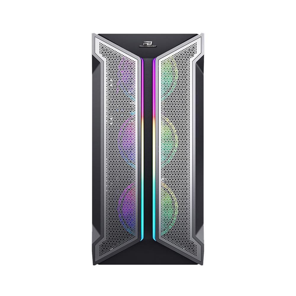 POWERBOOST VK-Z002B 4-ARGB Gaming Mid-Tower PC Kasası