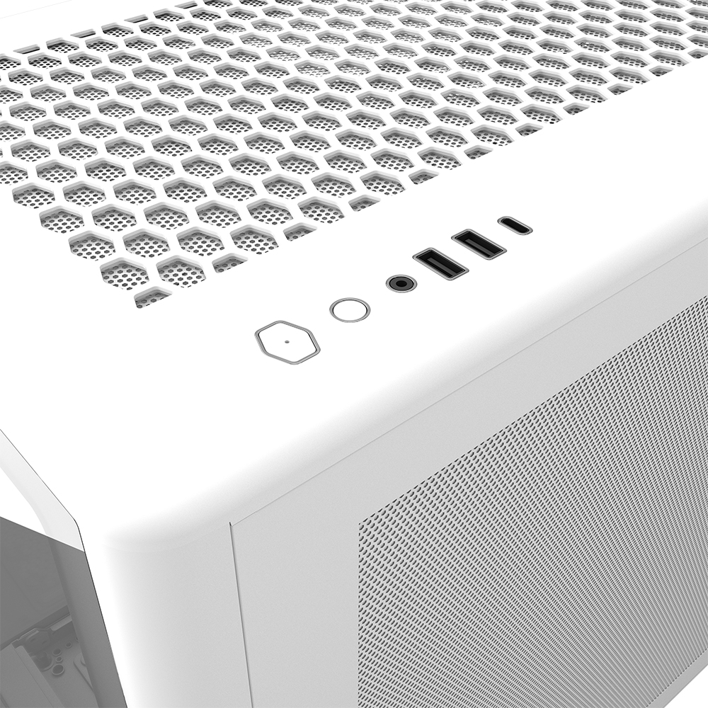 COOLERMASTER ELITE 600 Curve TG E600-WGNN-S02 7-ARGB Fanlı Gaming Mıd-Tower PC Kasası Beyaz ikinci görünüm