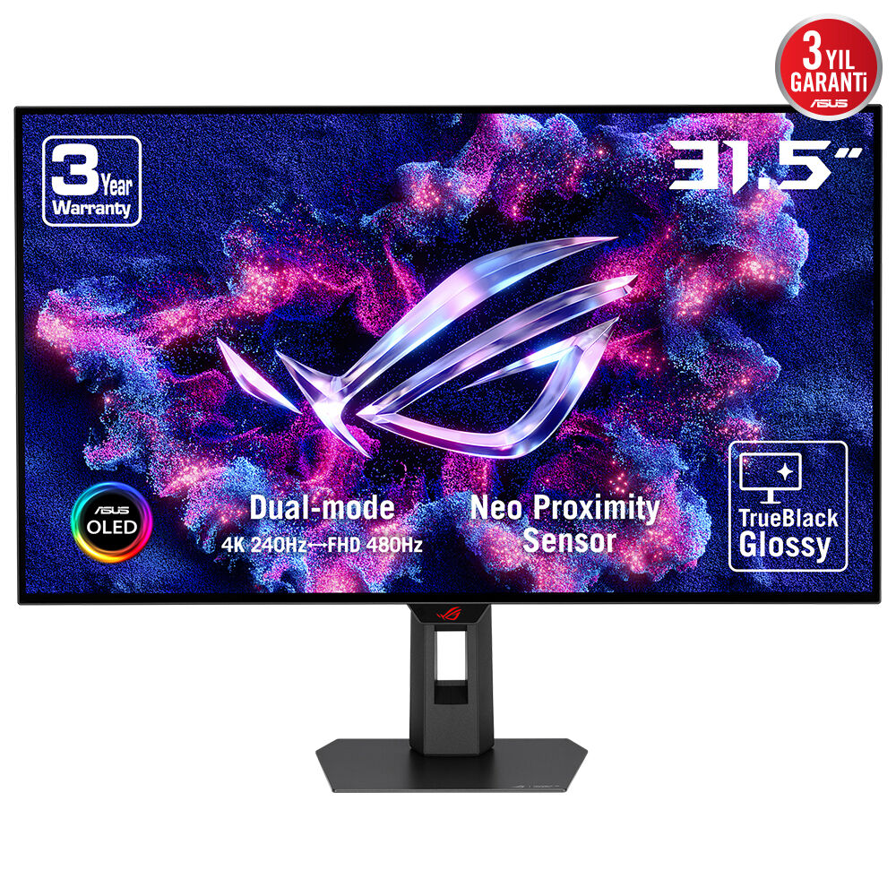ASUS 31.5" OLED XG32UCWMG 0.03MS 240-480HZ HDMI-DP Gaming Monitör 3840x2160 / 90LM0BW0-B01371