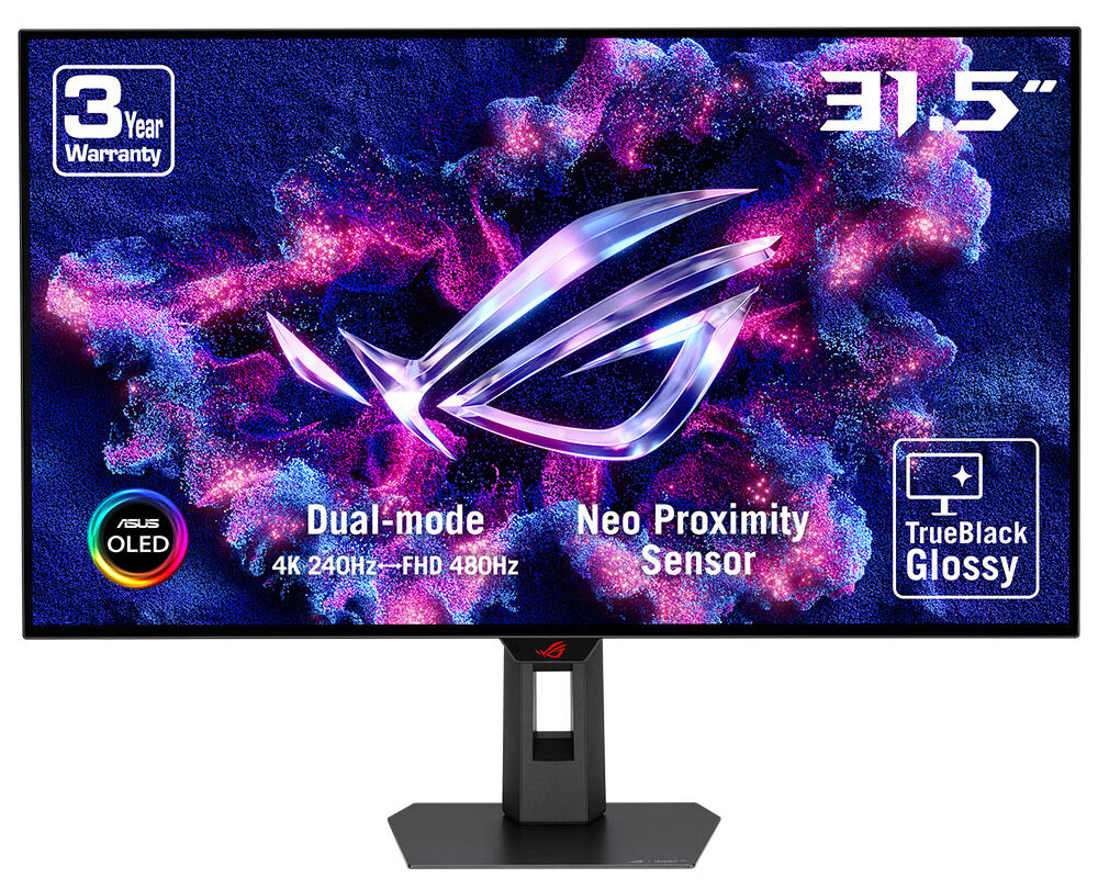 ASUS 31.5" OLED XG32UCWMG 0.03MS 240-480HZ HDMI-DP Gaming Monitör 3840x2160 / 90LM0BW0-B01371