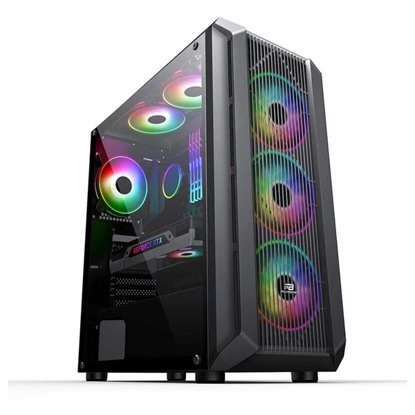 POWERBOOST PB-PH016BB ARGB 4-Fanlı Gaming EATX PC Kasası ikinci görünüm