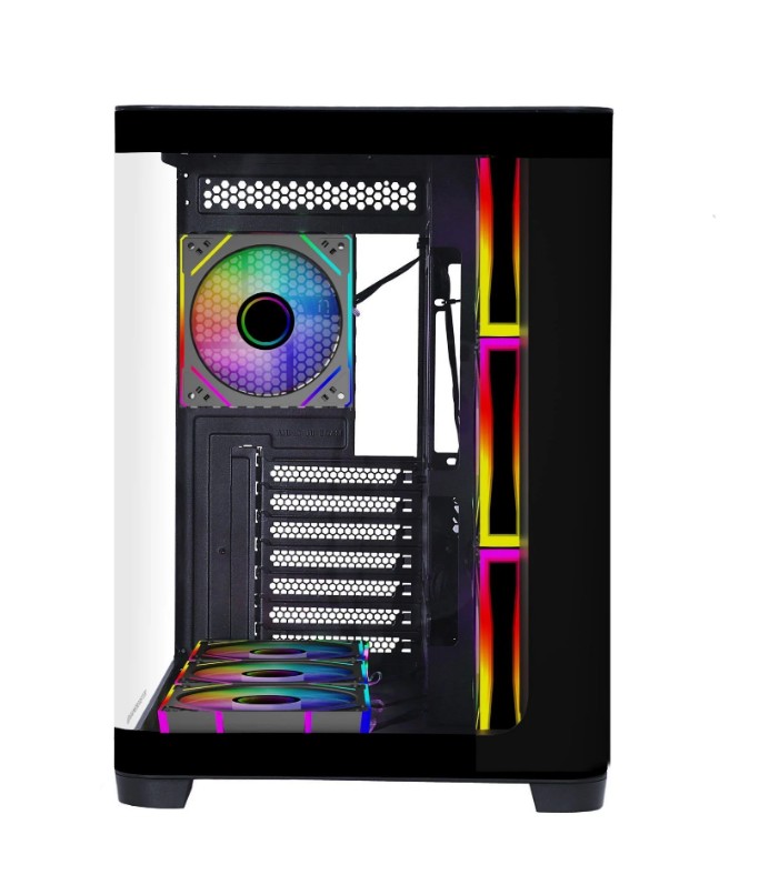 GAMEBOOSTER 850w 80+ BRONZE GB-G2852B-850W Gaming Mid-Tower PC Kasası Siyah 7-Fanlı